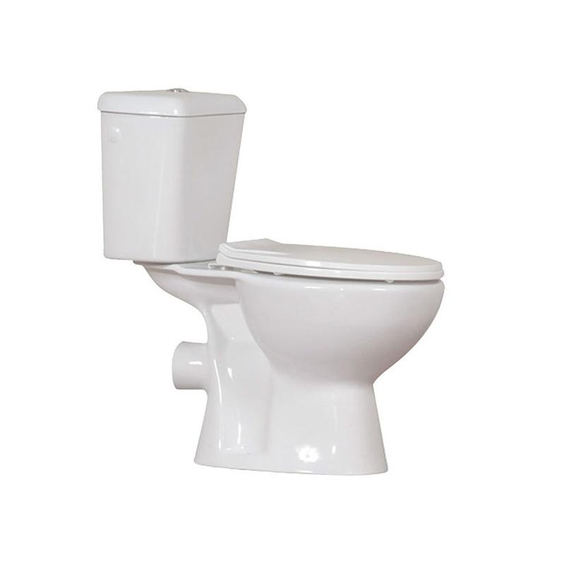 YS22221P 2-delig keramisch toilet, kortgekoppeld P-sifon diepspoeltoilet;