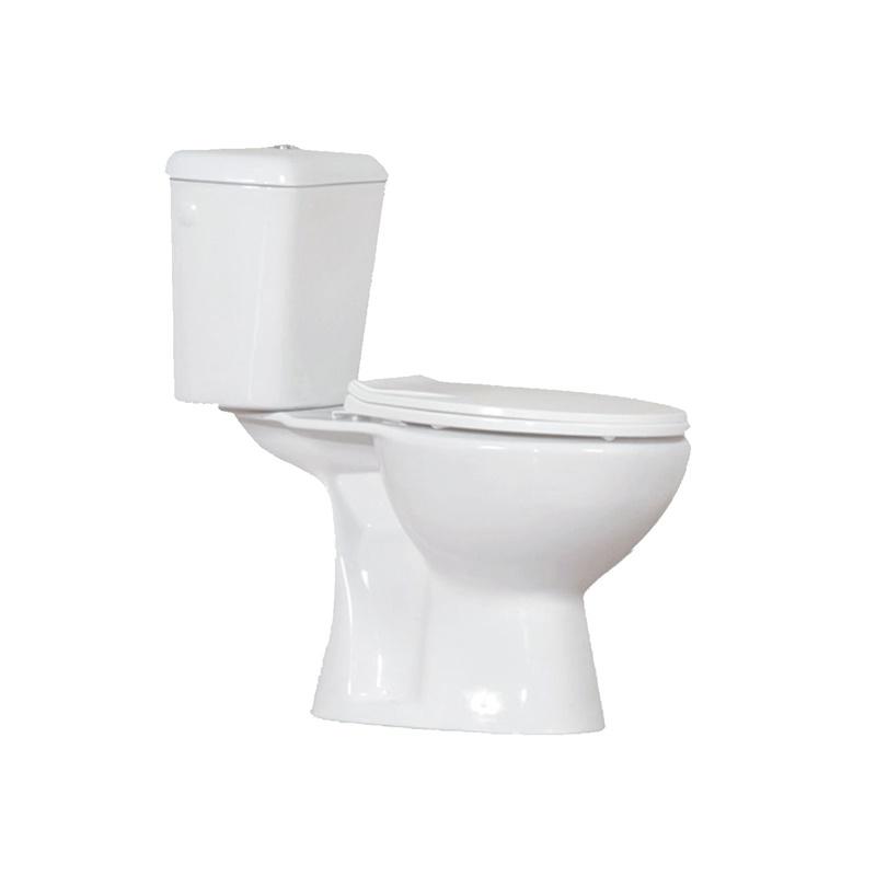 YS22221S Retro design 2-delig keramisch toilet, kortgekoppeld P-trap diepspoeltoilet;