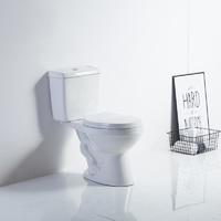 YS22235 2-delig keramisch toilet, kortgekoppeld sifontoilet met sifon;