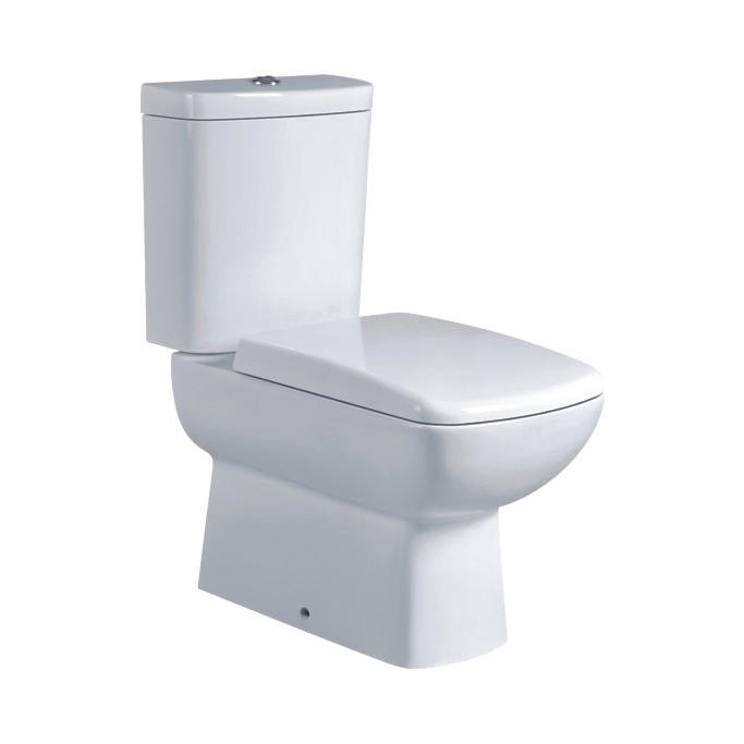YS22240S Retro design 2-delig keramisch toilet, kortgekoppeld P-trap diepspoeltoilet;