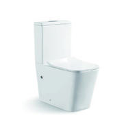 YS22251P 2-delig spoelrandloos keramisch toilet, P-trap diepspoeltoilet;