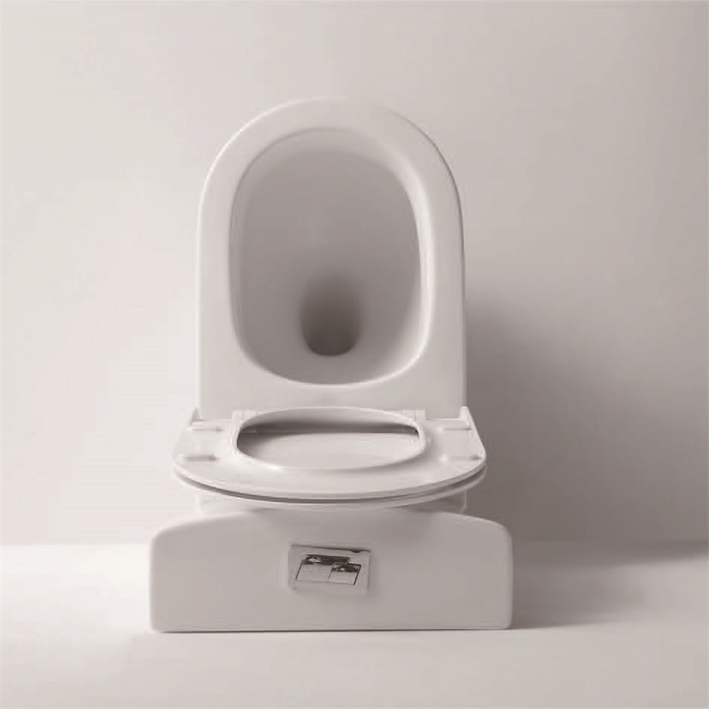 YS22268P 2-delig keramisch toilet zonder spoelrand, diepspoeltoilet met P-trap;