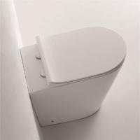 YS22268F Enkelstaand keramisch toilet, randloos, diepspoeltoilet met P-trap;