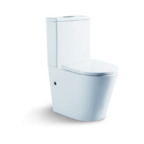 YS22268P 2-delig keramisch toilet zonder spoelrand, diepspoeltoilet met P-trap;