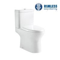 YS22274 2-delig randloos keramisch toilet, P-trap diepspoeltoilet;