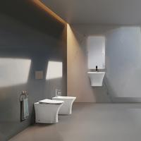 YS22291F Enkelstaand keramisch toilet, randloos, diepspoeltoilet met P-trap;