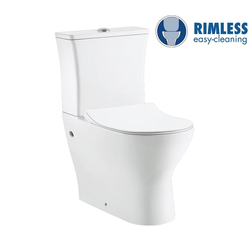 YS22292 2-delig randloos keramisch toilet, P-trap diepspoeltoilet;