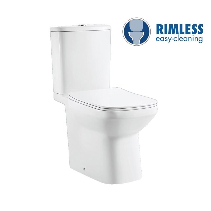 YS22295 2-delig randloos keramisch toilet, P-trap diepspoeltoilet;