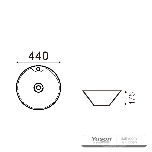 YS28422 Keramische bovenbouwwastafel, artistieke wastafel, keramische wastafel;