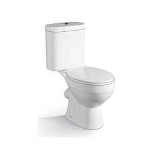 YS22206P 2-delig keramisch toilet, kortgekoppeld P-sifon diepspoeltoilet;