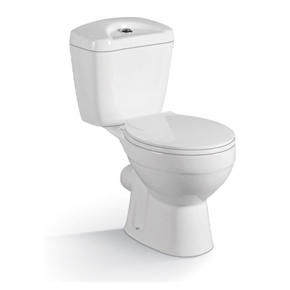 YS22207P 2-delig keramisch toilet, kortgekoppeld P-sifon diepspoeltoilet;