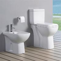 YS22212P 2-delig keramisch toilet, kortgekoppeld P-sifon diepspoeltoilet;