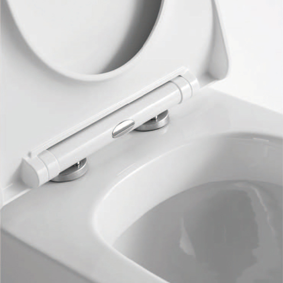 YS22268P 2-delig keramisch toilet zonder spoelrand, diepspoeltoilet met P-trap;