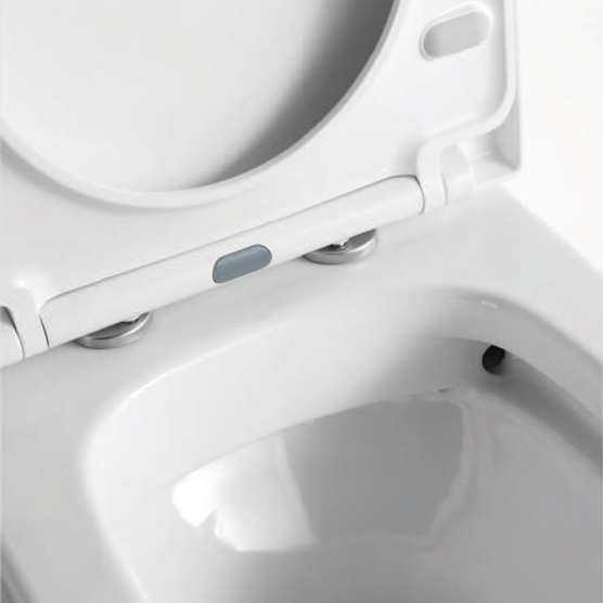 YS22268P 2-delig keramisch toilet zonder spoelrand, diepspoeltoilet met P-trap;