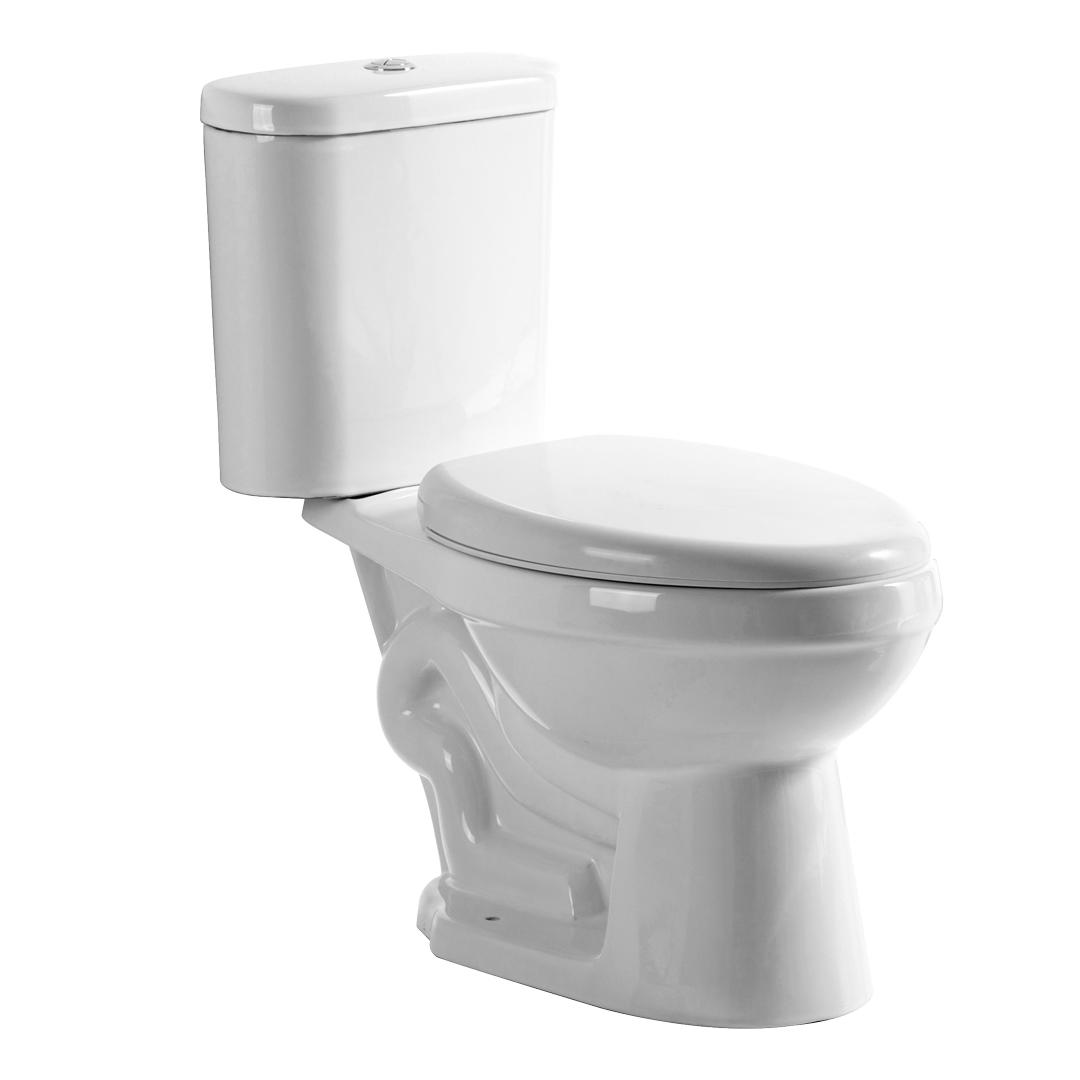 YS22236 2-delig keramisch toilet, kortgekoppeld sifontoilet met sifon;