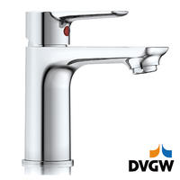 3187-30 DVGW gecertificeerd, messing kraan eengreeps warm/koud water wastafelmengkraan voor wastafelmontage