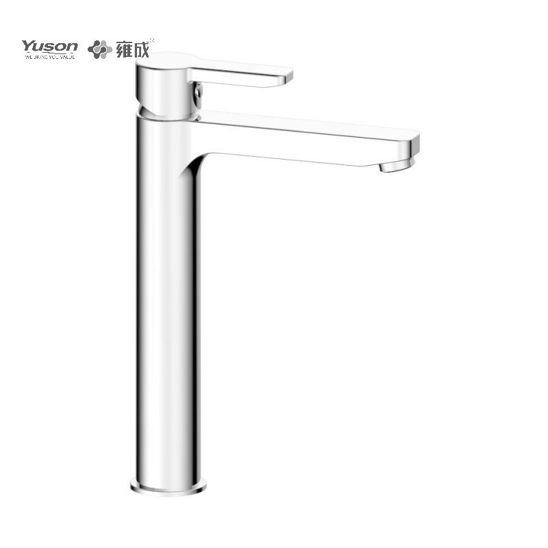 3395-31 Messing Kraan Eengreeps wastafelmengkraan voor warm en koud water, hoog