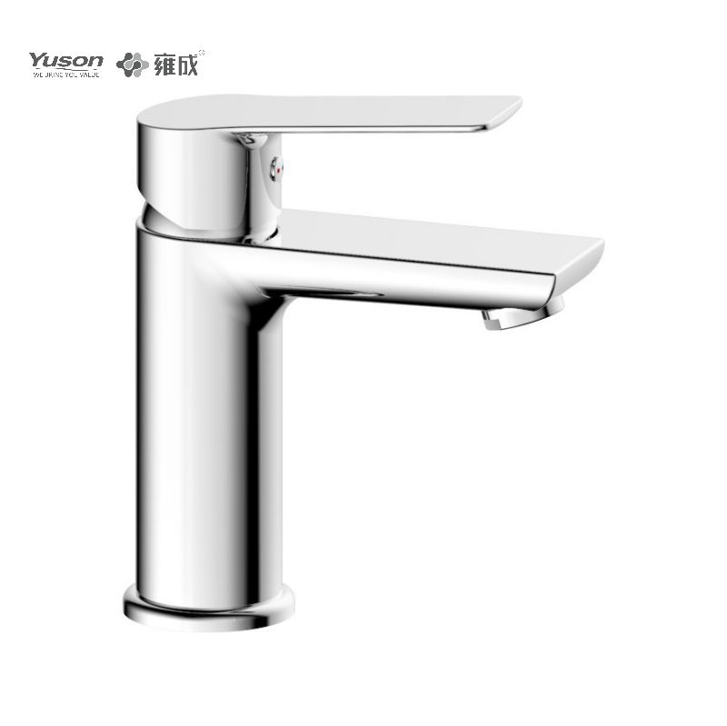 3396-30 Messing Kraan Eengreeps wastafelmengkraan voor warm en koud water zonder messing pop-up waste