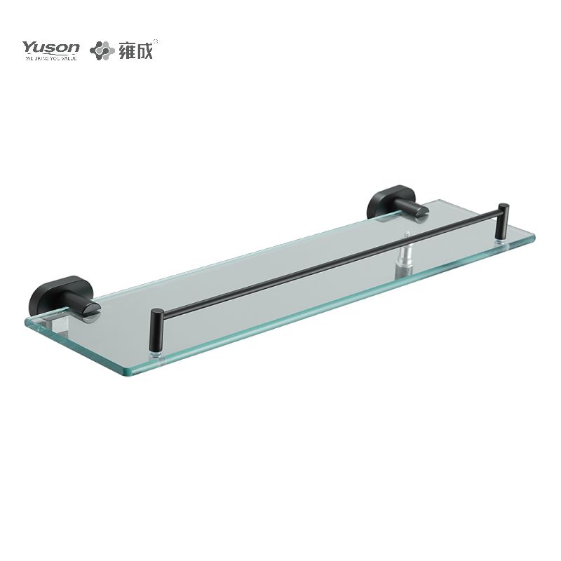 13387 Strakke badkameraccessoires, handdoekplanken, opbergplank, glazen plank, gehard glas, wandmontage (Serie 13300)