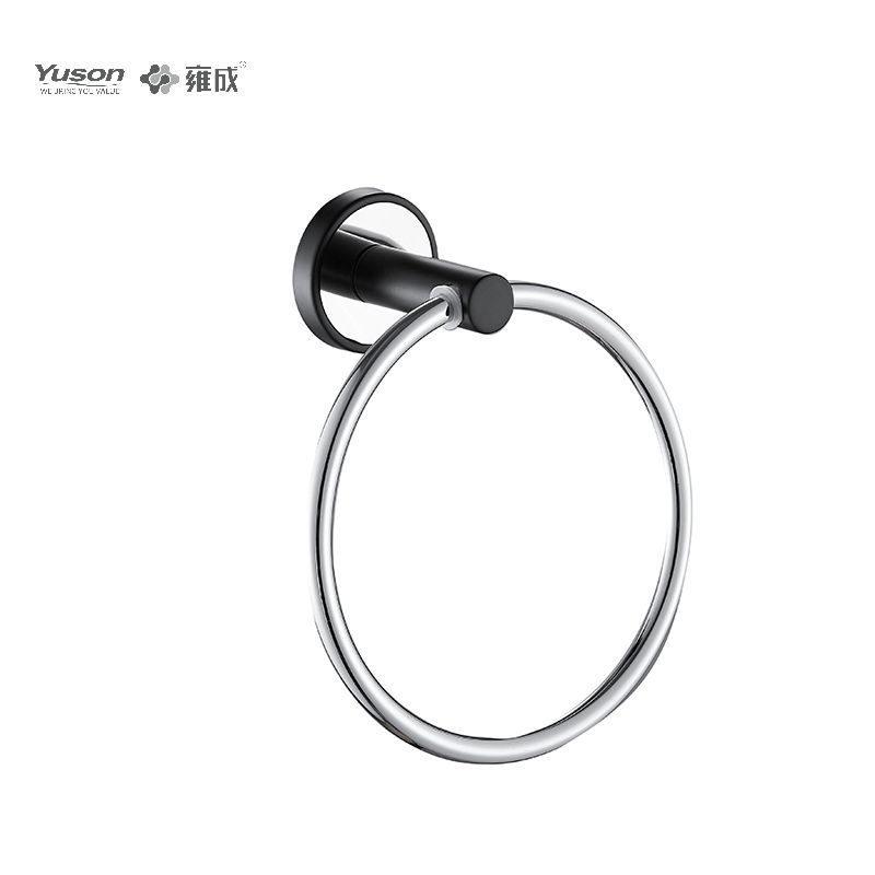 16710 Strak Badkameraccessoires, Handdoekring, Handdoekhouder, Zink/Messing/SUS Handdoekhouder, wandmontage (Serie 16700)
