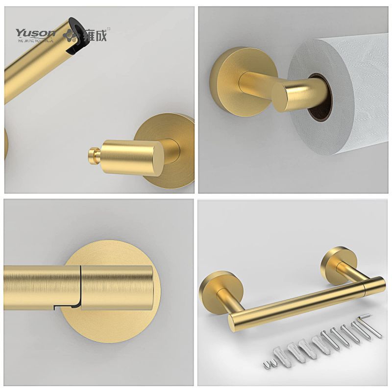 19286P Strakke badkameraccessoires, toiletrolhouder, zink/messing/SUS toiletpapierrolhouder, wandmontage (Serie 19200)