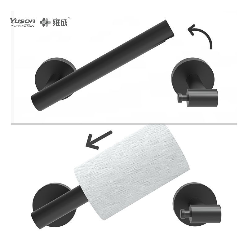 19286P Strakke badkameraccessoires, toiletrolhouder, zink/messing/SUS toiletpapierrolhouder, wandmontage (Serie 19200)