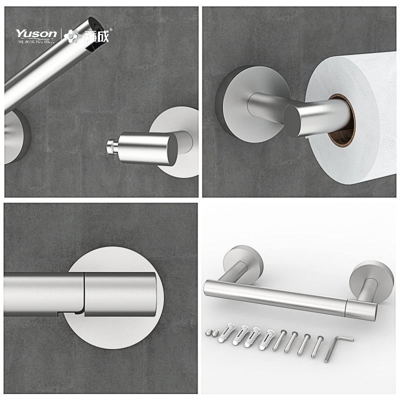 19286P Strakke badkameraccessoires, toiletrolhouder, zink/messing/SUS toiletpapierrolhouder, wandmontage (Serie 19200)