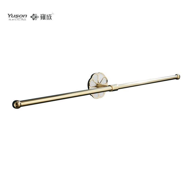 21024D Strakke badkameraccessoires, 2-polige handdoekstangen, 24”, Handdoekhouder, Zink/Messing/SUS Handdoekhouder, wandmontage (Serie 21000)