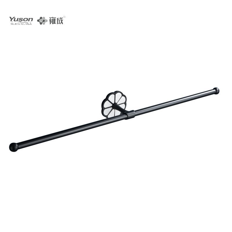21024D Strakke badkameraccessoires, 2-polige handdoekstangen, 24”, Handdoekhouder, Zink/Messing/SUS Handdoekhouder, wandmontage (Serie 21000)