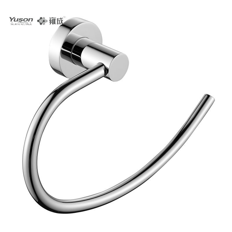 21610 Strak Badkameraccessoires, Handdoekring, Handdoekhouder, Zink/Messing/SUS Handdoekhouder, wandmontage (Serie 21600)