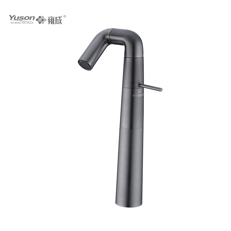 2047-33 Messing Kraan Eengreeps Badrandcombinatie warm en koud water Hoge wastafelmengkraan